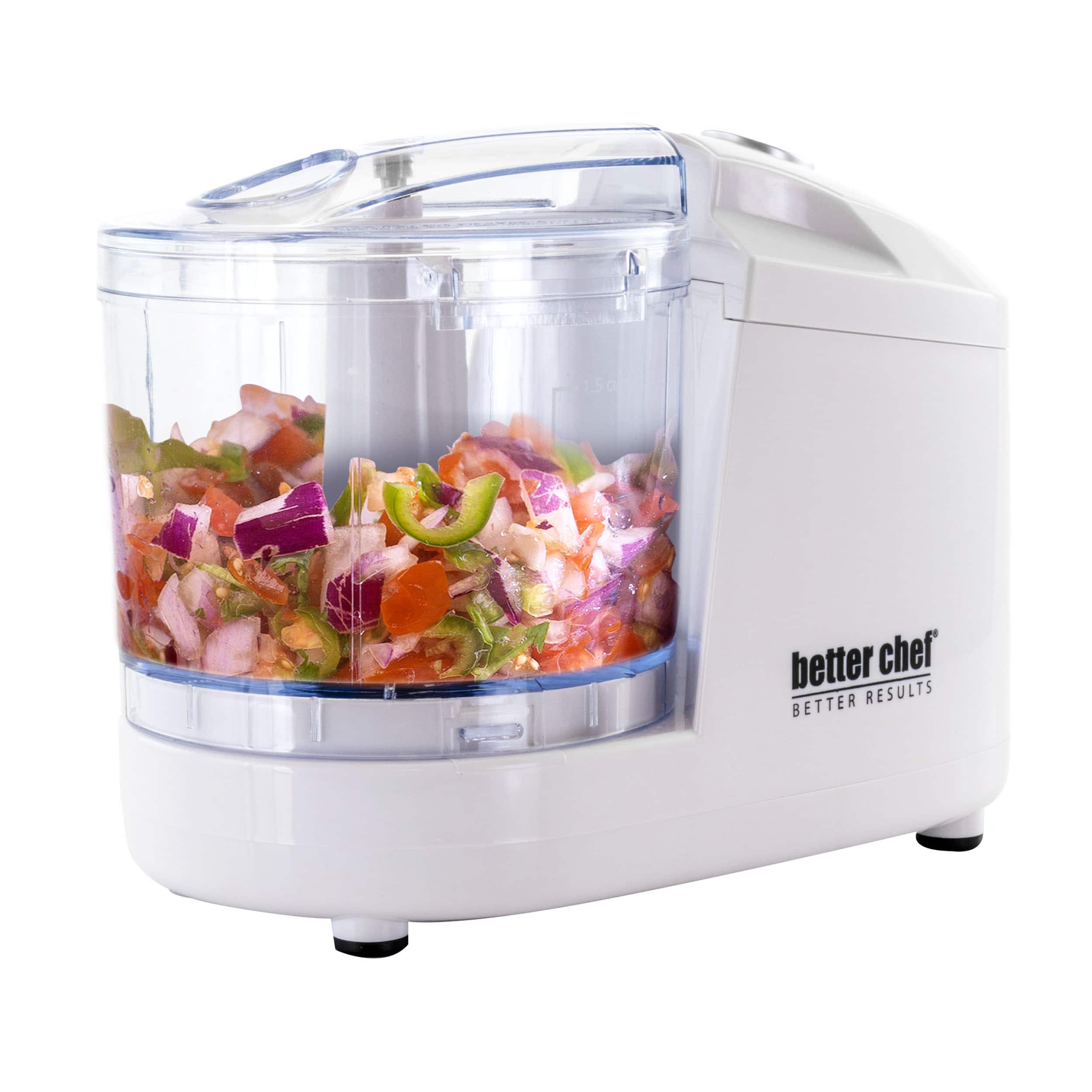 Better Chef - 12 Ounce Compact Chopper - White