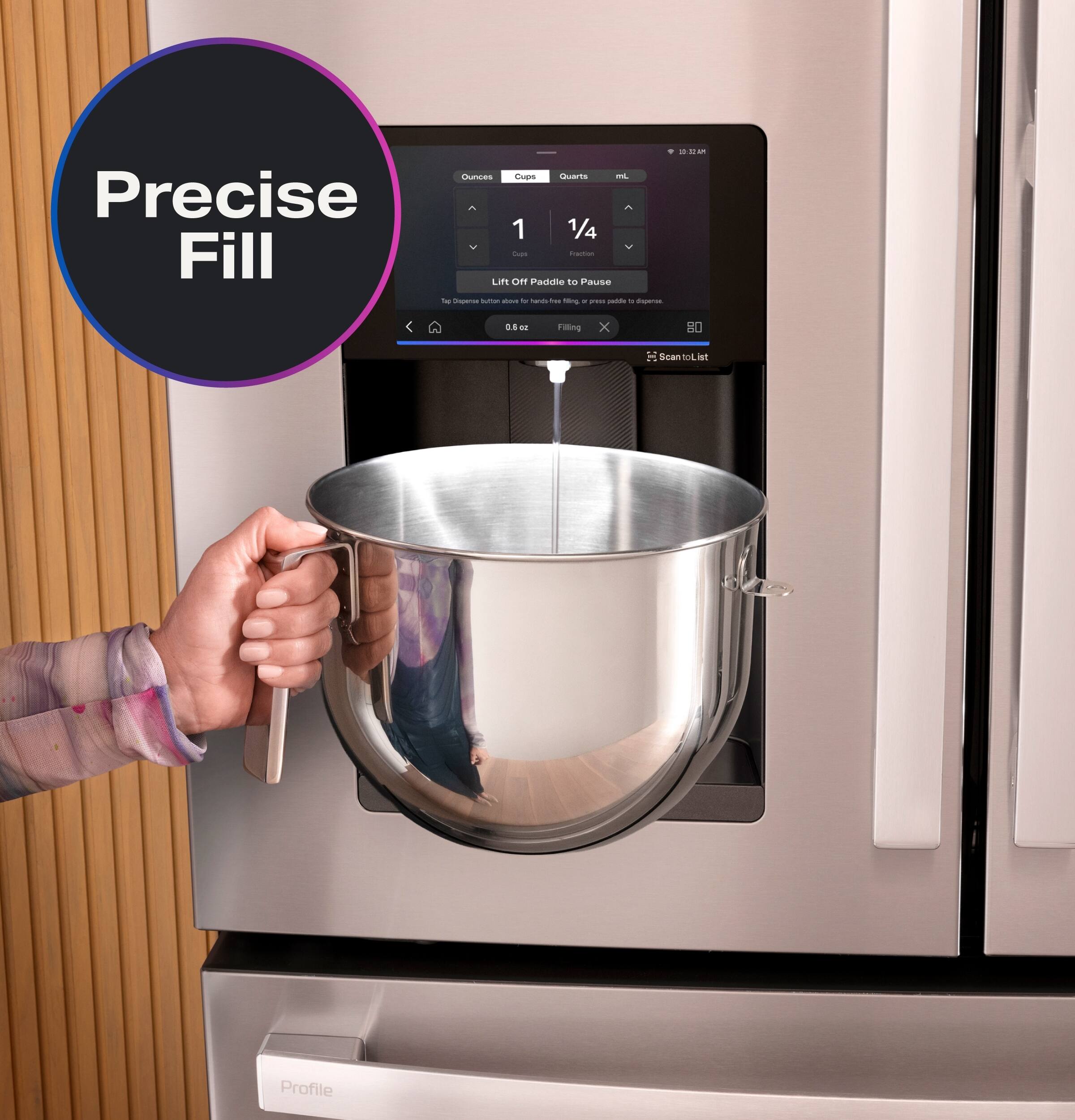 Precise Fill

1 1/4 cups

Paddle to Pause

Filling

Scan to List

Profile