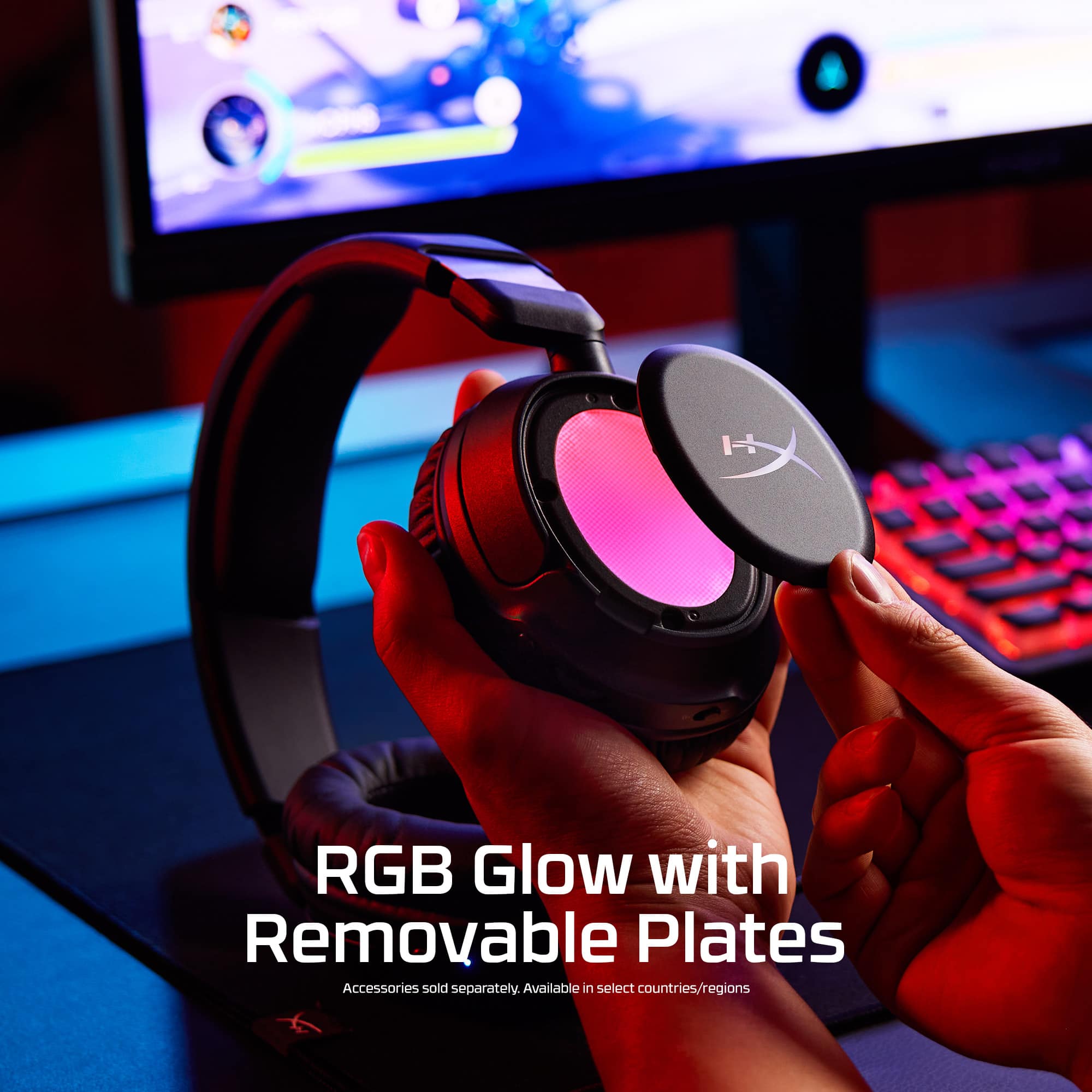 RGB Glow with Removable Plates
Accessories sold separately. Available in select countries/regions