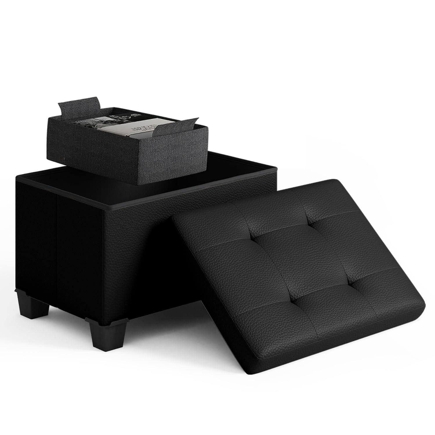 05 - Black Leather 11.5"D x 16"W x 10.5"H