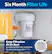 Six Month Filter Life GE waterfiltration -- APPLIANCE
Keep Filtration At Its Best by replacing filter every six months. Filter may need replacement sooner for certain water sources. Please replace if flow rate is noticeably reduced. 6 months