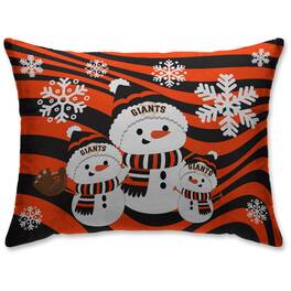 Pegasus - San Francisco Giants 20'' x 26'' Holiday Snowman Bed Pillow - Orange