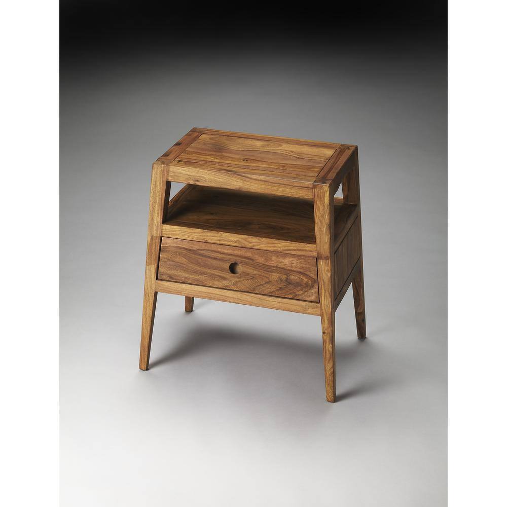 Left. Butler Specialty - Stockholm Modern Side Table - Light Brown.
