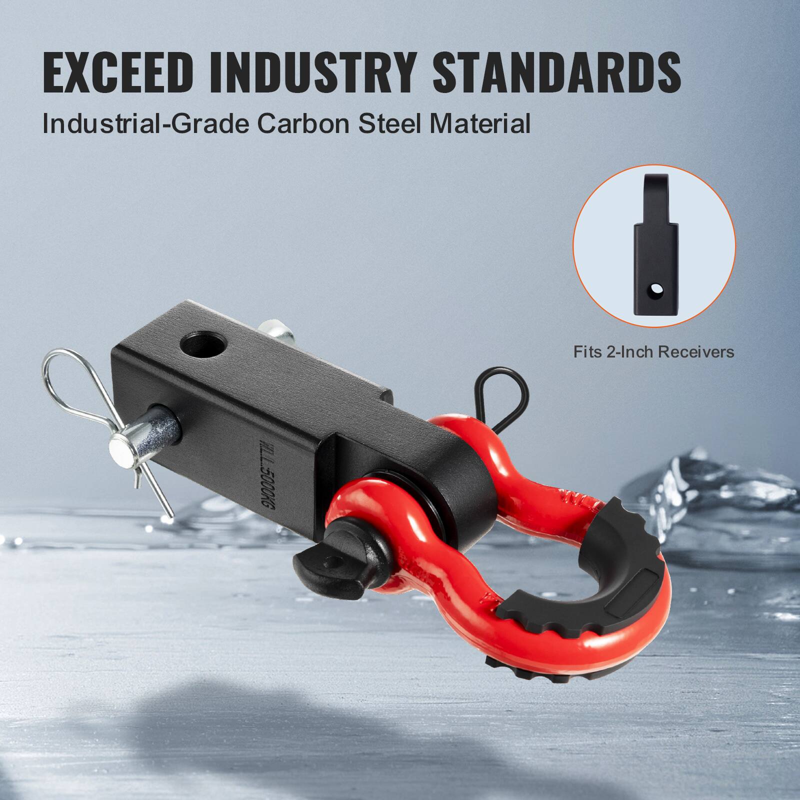 EXCEED INDUSTRY STANDARDS  
Industrial-Grade Carbon Steel Material  
Fits 2-Inch Receivers