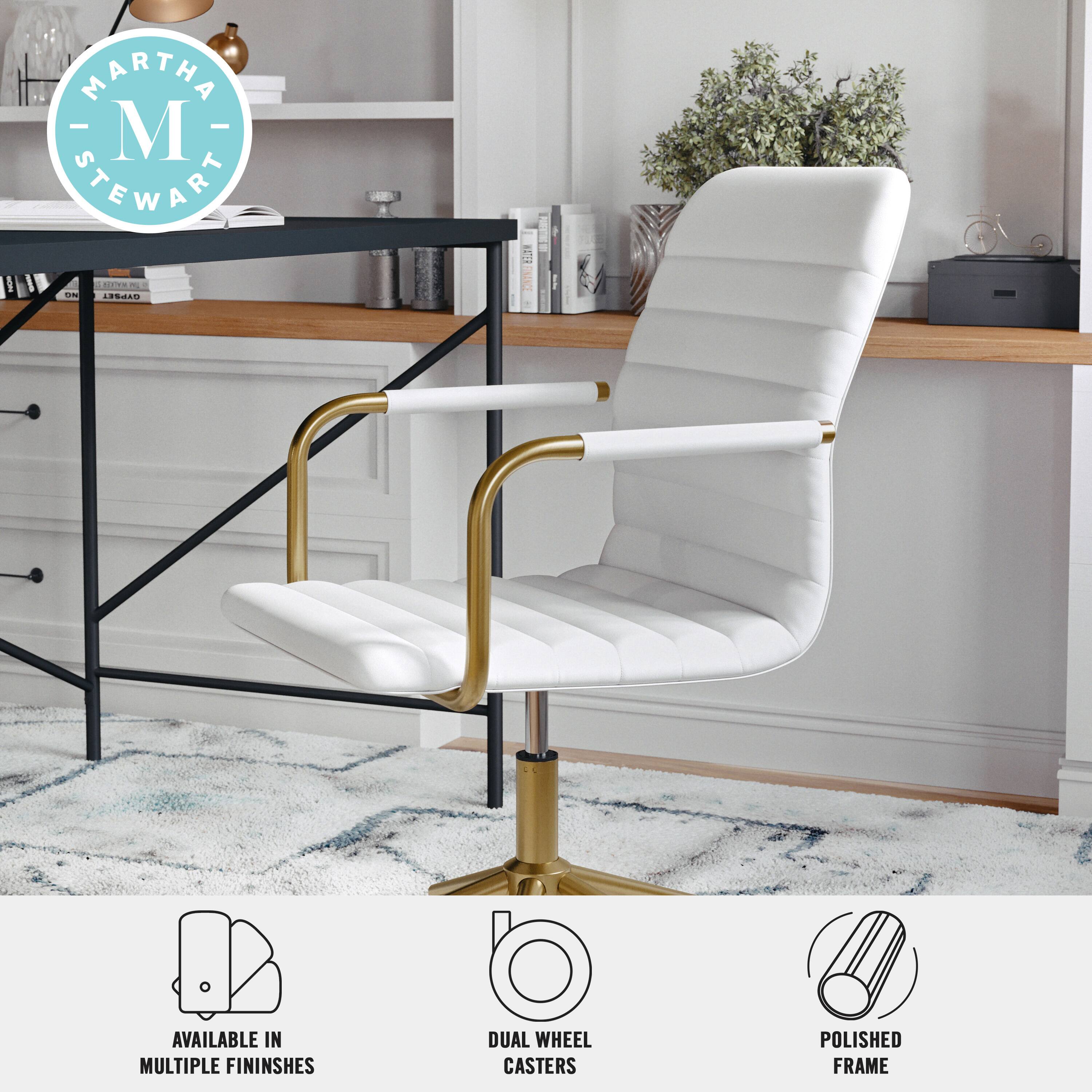 MARTHA STEWART | Available in multiple finishes | Dual wheel casters | Polished frame
