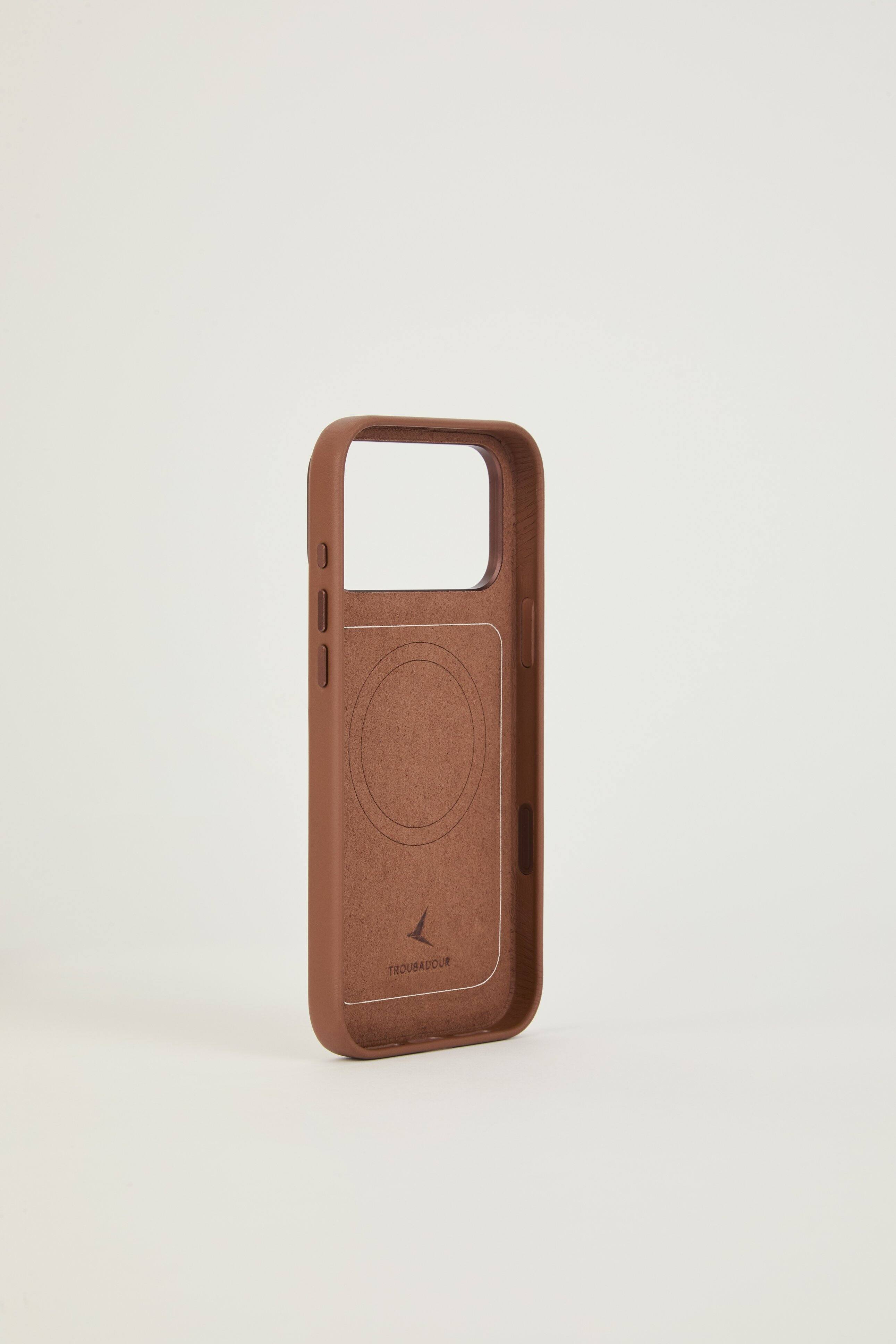 Alt View 1. Troubadour - iPhone 18 Pro Max Modular Leather Case - Tan.