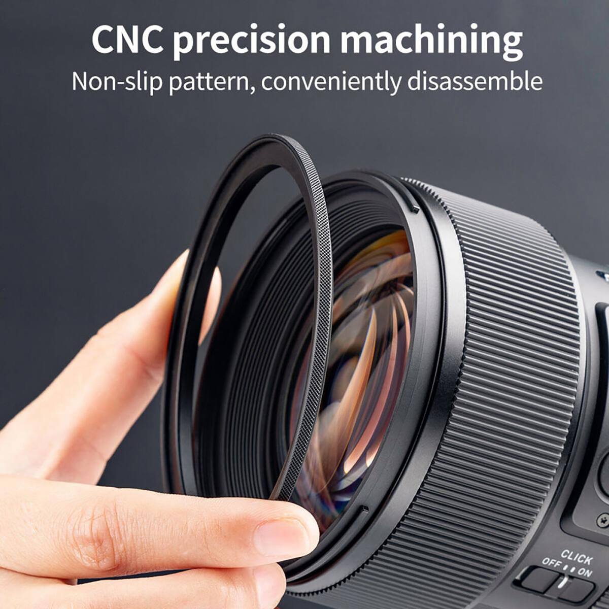 CNC precision machining  
Non-slip pattern, conveniently disassemble