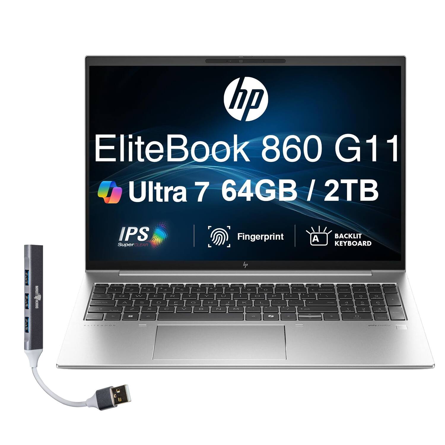 hp EliteBook 860 G11 Ultra 7 64GB / 2TB / 2TB IPS SuperCLEAR CLEAR Fingerprint A BACKLIT KEYBOARD