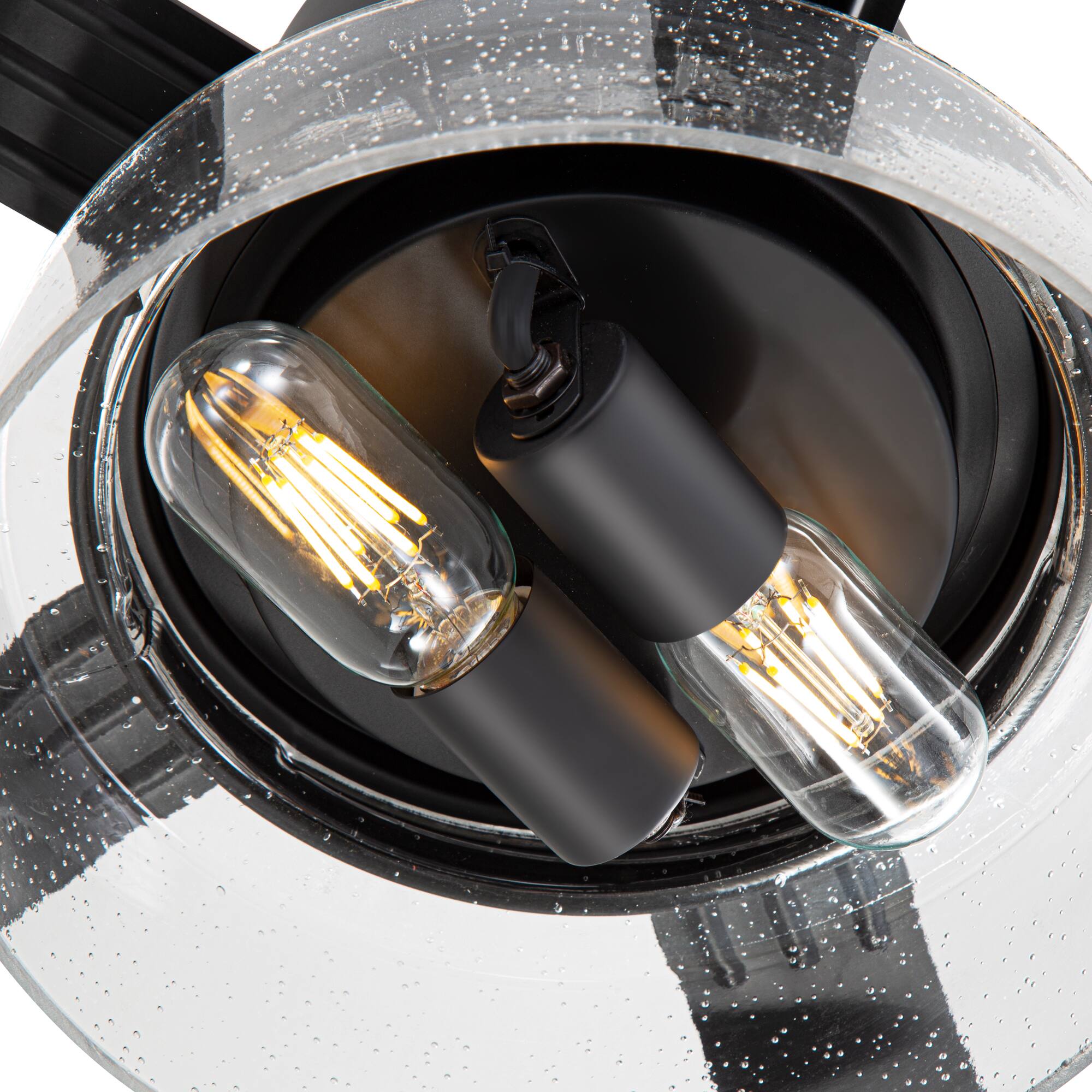 Alt View 8. Breezary - 52-Inch Ceiling Fan with 5 Plywood Dual Finish Blades,  6-Speed DC Motor, 6'' Downrod, Remote Control&Timer - Matte Black and Dark Wood Grain + Light Wood Grain.