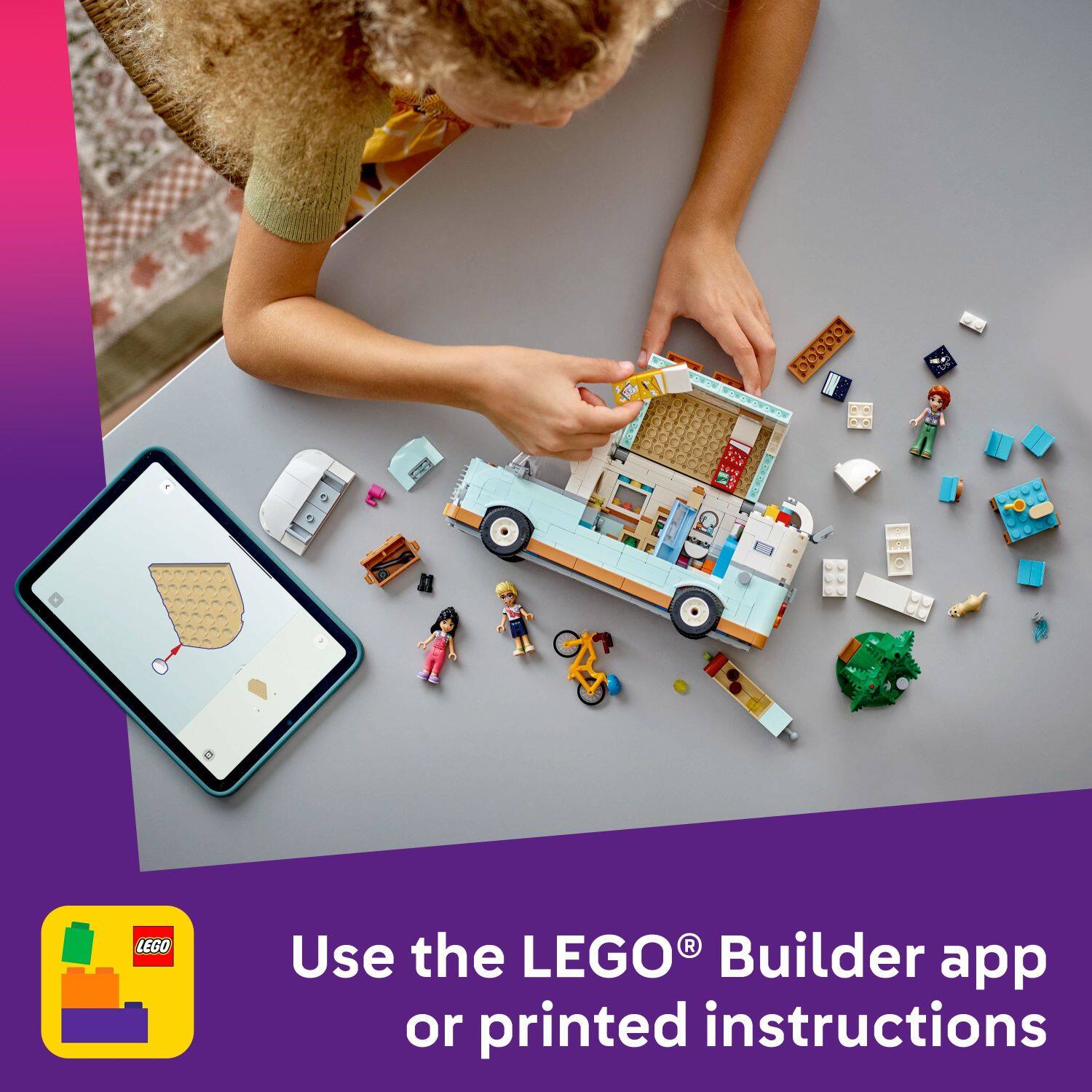 LEGO Builder app or printed instructions