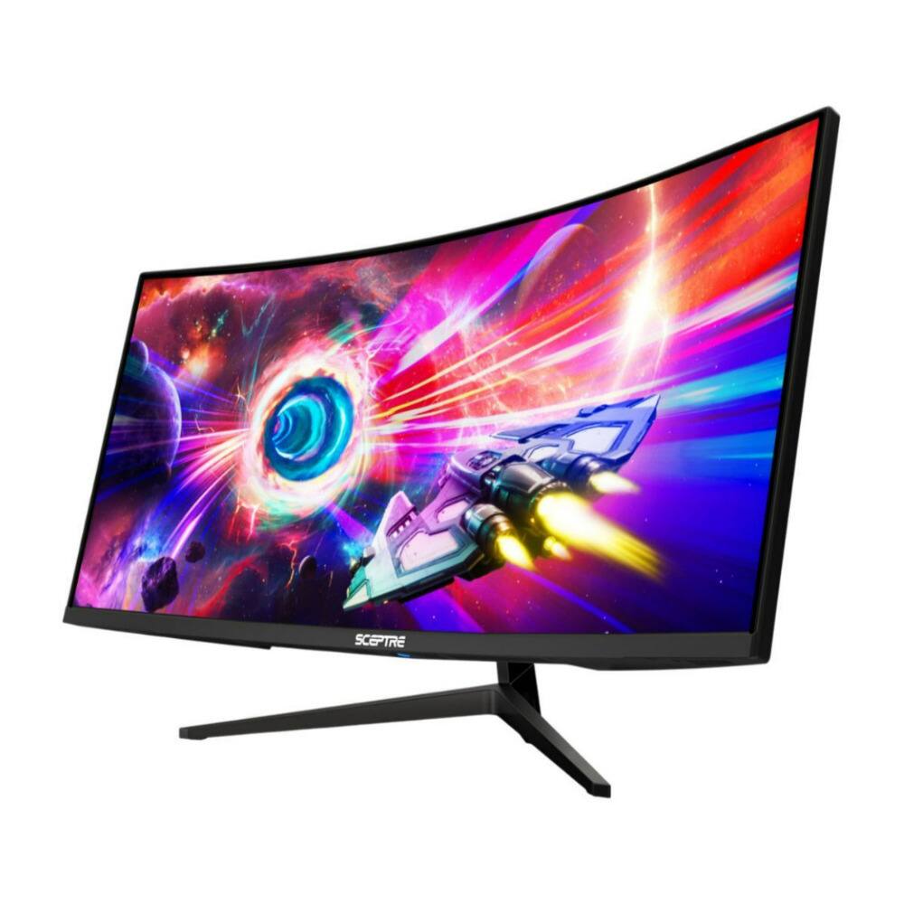 Left. Spectra - Sceptre C345B QUT168 34 Inch Ultrawide Curved QHD 165Hz Black Gaming Monitor - Black.