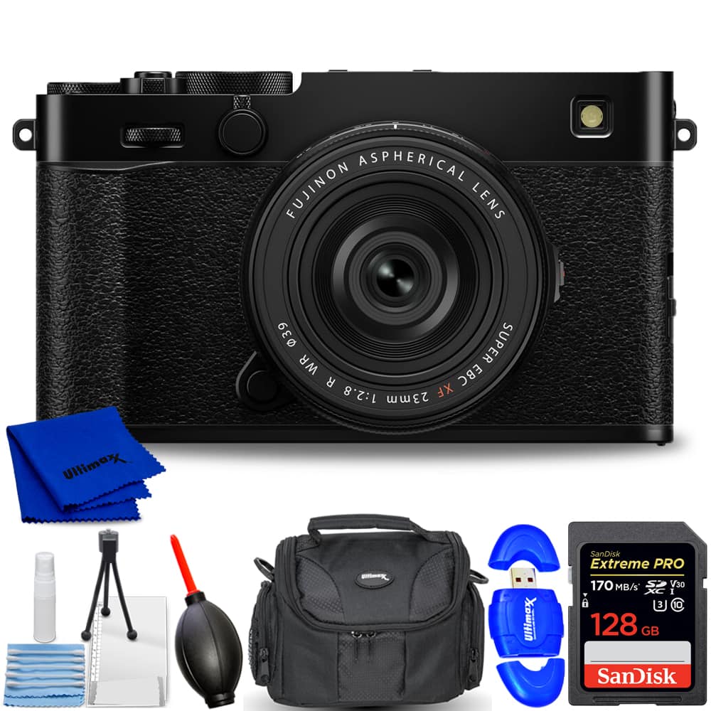 Fujifilm - X-E5 Mirrorless Camera with XF 23mm f/2.8 Lens (Black) 7PC Bundle