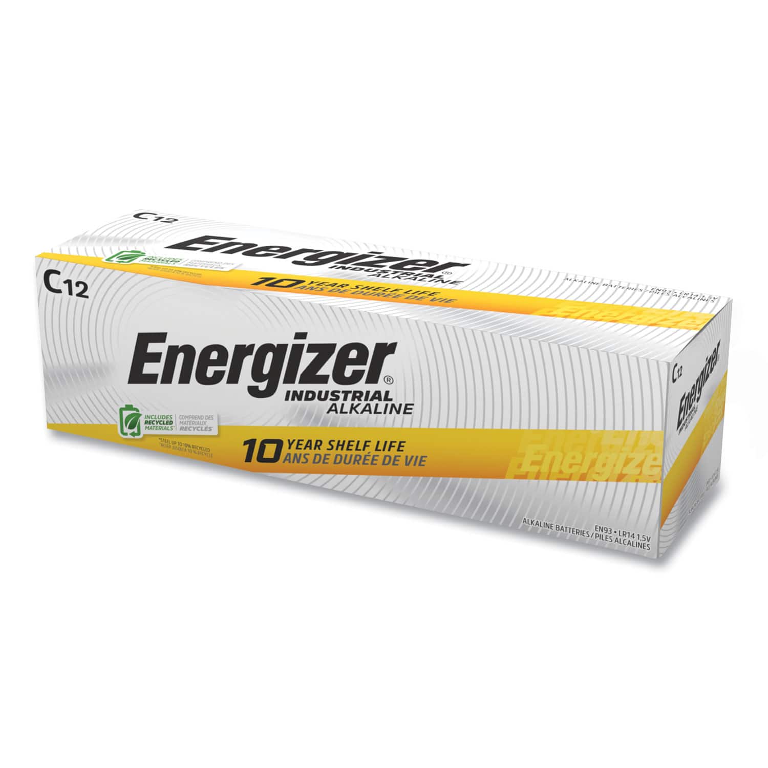 Energizer - EN93 1.5V Industrial Alkaline C Batteries (12/Box)