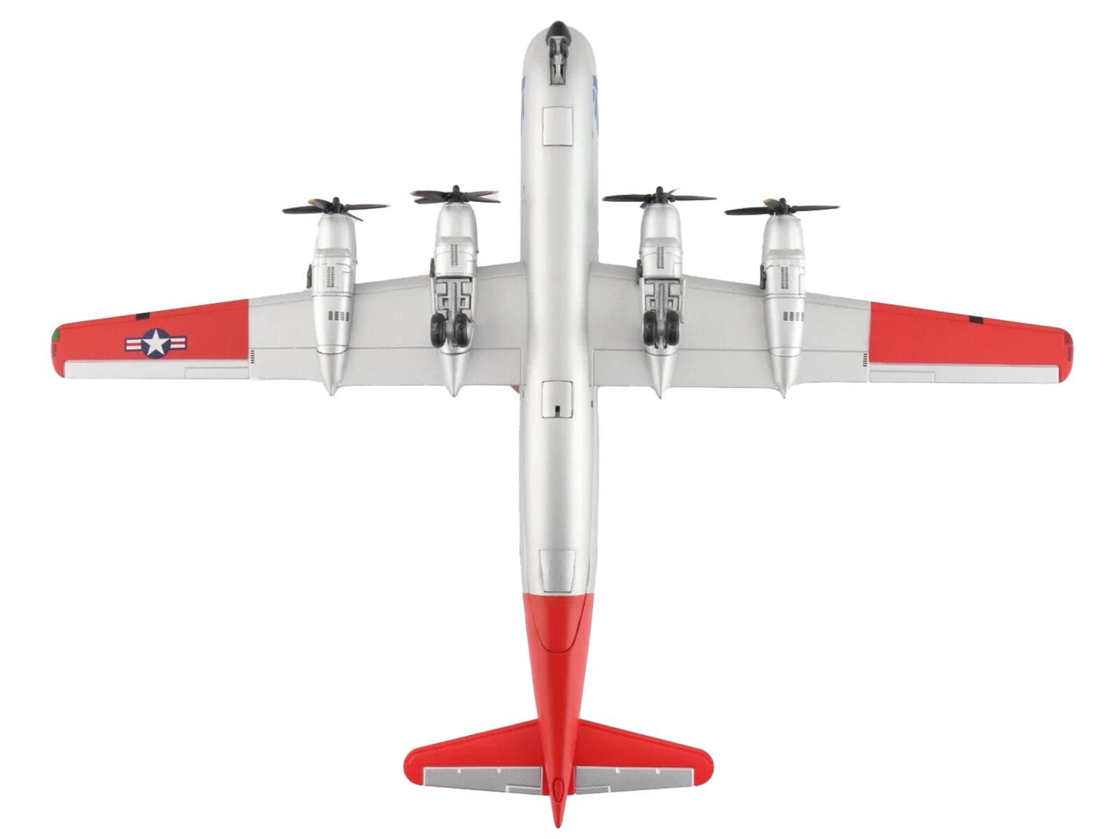 Alt View 1. Hobby Master - Boeing 377 C-97G Stratofreighter 45-59595 Angel of Deliverance United States Air Force Airliner Series 1/200 - Silver, Red, Blue.
