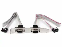 Startech - 2 Port 16in DB9 Serial Port Bracket to 10 Pin Header
