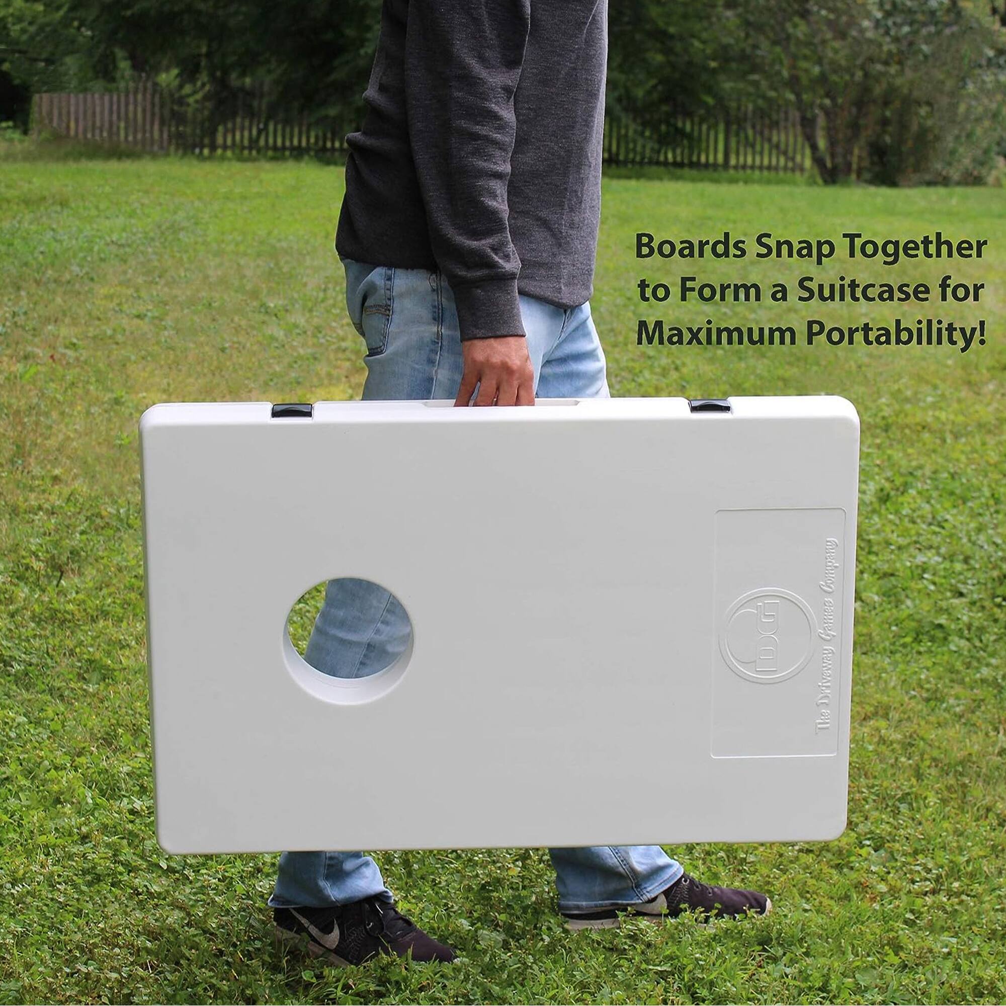 Boards Snap Together to Form a Suitcase for Maximum Portability!