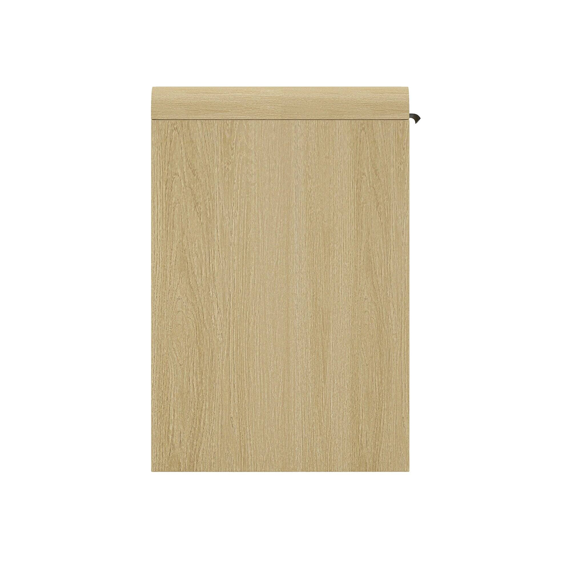 Alt View 3. Manhattan Comfort - Grace Modern 54" Office Desk - Natural Oak.