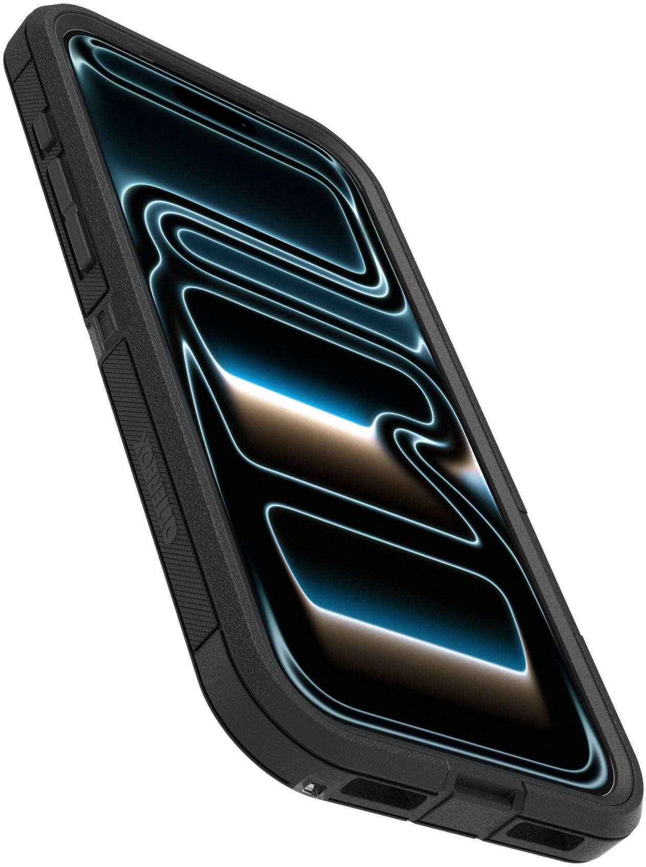 Left. OtterBox - Defender Series Pro XT Hard Shell for Apple iPhone 18 Pro Max and Apple iPhone 17 Pro Max - Dark Side.