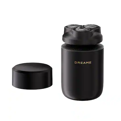 Front. Dreame - S7 Electric Shaver for Men, High-Torque Motor, AI Smart Shaving, 3D Floating Heads, Self-Sharpening Blades - BLACK.
