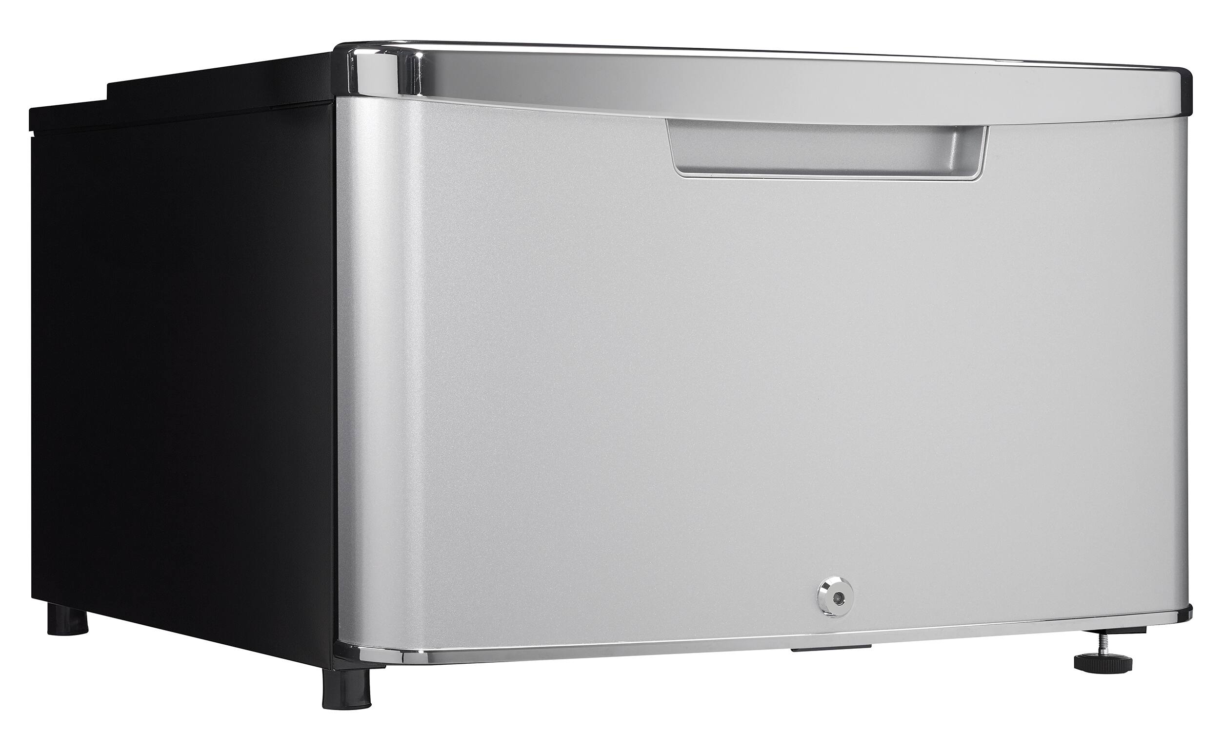 Left. Danby - ELEV8 Contemporary Classic Storage - Compact Fridge Pedestal - Iridium Silver.