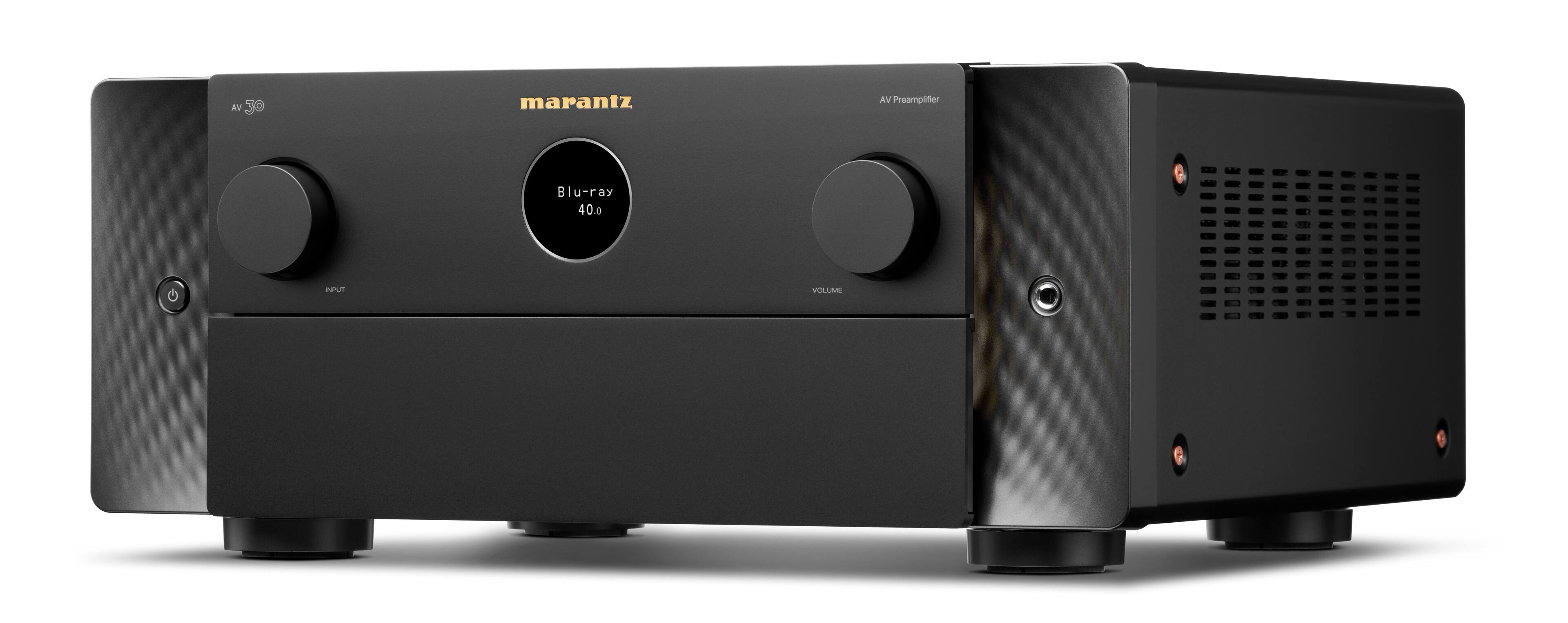 Marantz - AV 30 11.4-Channel Balanced AV Preamplifier Powered by HEOS - Black - Thumbnail 4