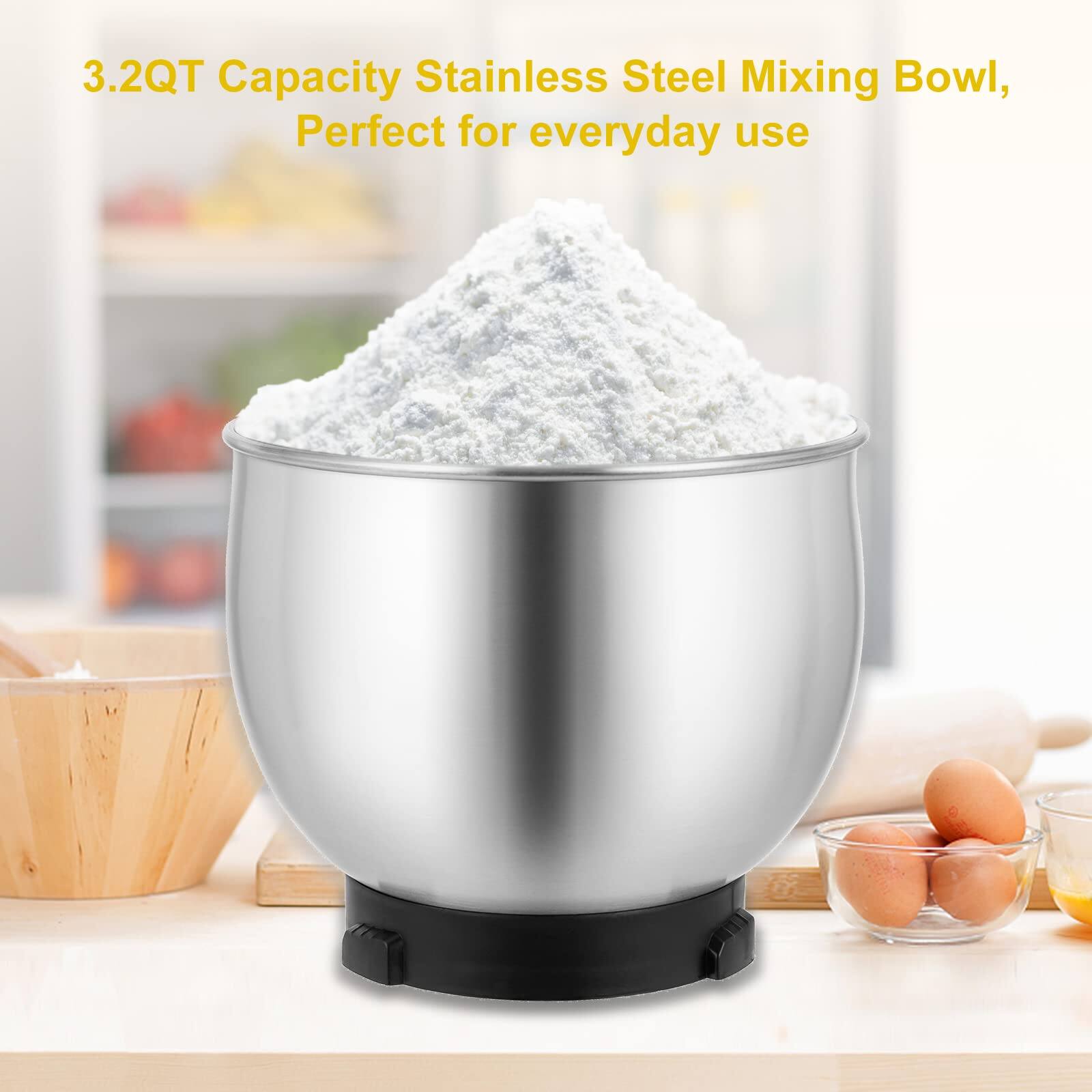 3.2QT Capacity Stainless Steel Mixing Bowl, Perfect for everyday use