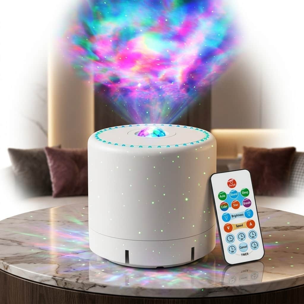 Dazzed Corner - Star Projector Night Light with Remote, Timer for Room Décor - White price history on PriceWatchPro