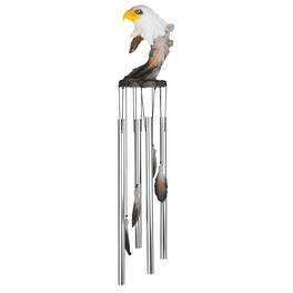 FC Design - 23" Long Eagle Round Top Wind Chime Outdoor Patio or Garden Hanging Decoration - Multi-Color