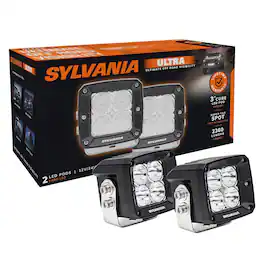 Sylvania - Ultra 3 Inch Cube LED Light Pod - Lifetime Limited Warranty - Spot Light 2360 Raw Lumens, Off Road Driving Work Light,