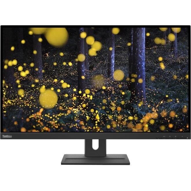 Alt View 1. Lenovo - Lenovo ThinkVision E27q-20 27" Class WQHD LED Monitor - 16:9 - Raven Black - 27" Viewable - In-plane Switching (IPS) - Black.