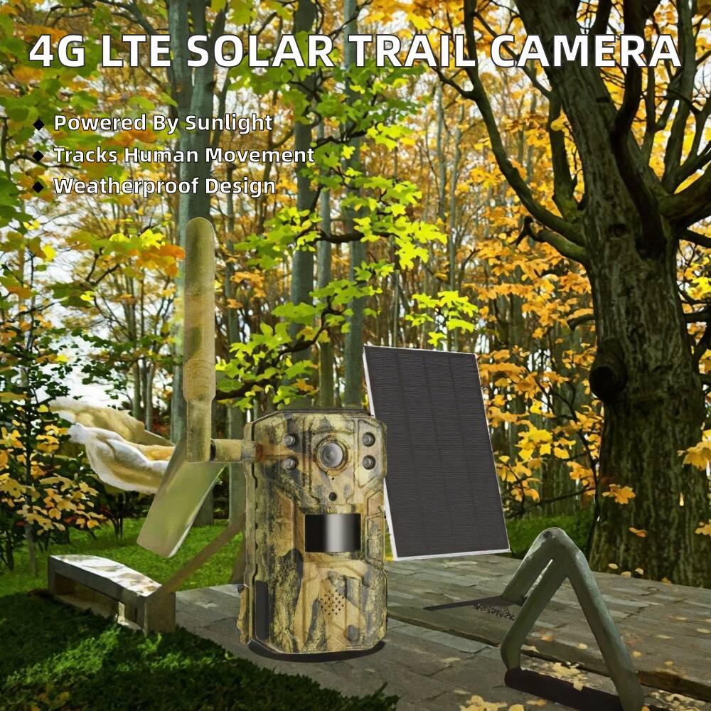 4G LTE SOLAR TRAIL CAMERA

- Powered By Sunlight
- Tracks Human Movement
- Weatherproof Design