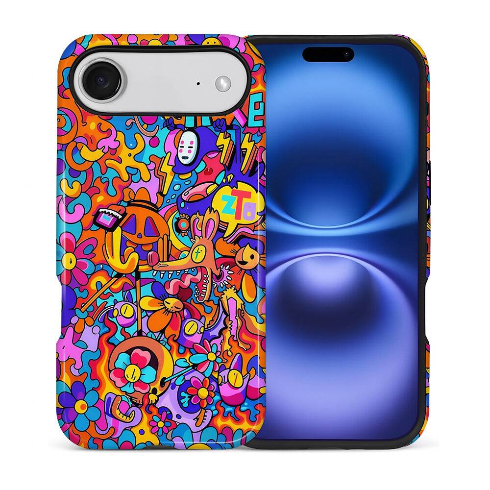 BUBM - Smartphone Case for iPhone - 2-Layer Durable Smartphone Protection Case - Psycho Garden - Psycho Garden for iPhone Air