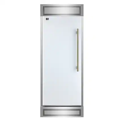 Front. Forno Appliances - Maderno 13.6 Cu. Ft. Built-In Convertible Refrigerator/Freezer with Decorative Grill - White.