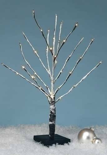 Front. Roman - 24" White Battery Operated LED Lighted Snowy Christmas Tree Tabletop Decor - Clear.