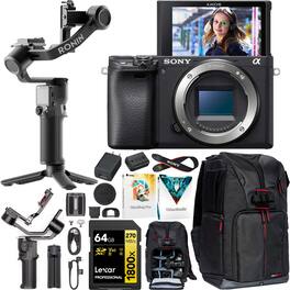 Sony - a6400 Mirrorless 4K APS-C Camera Body Kit + DJI RS 3 Mini Gimbal Bundle