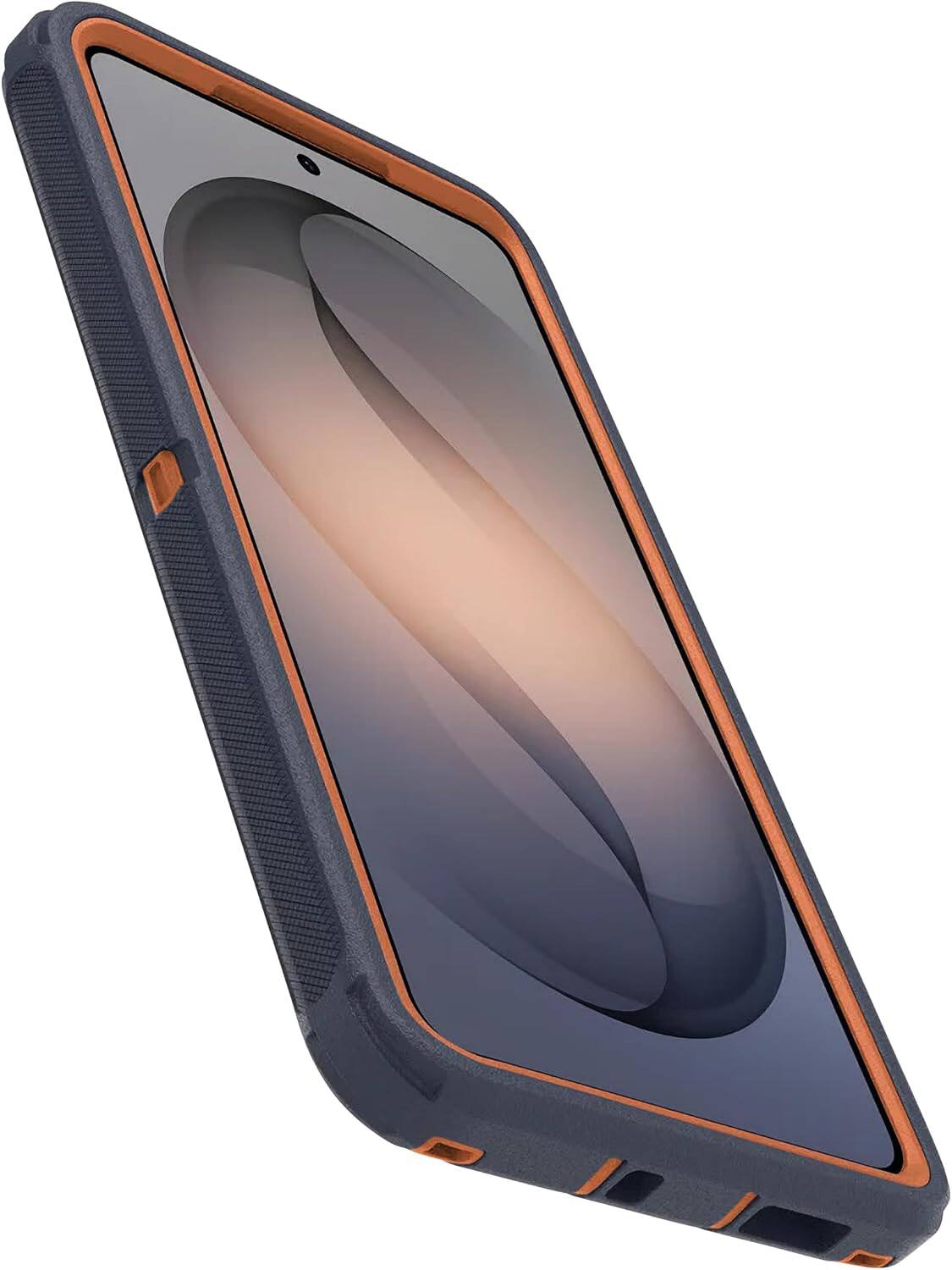 Back. OtterBox - OtterBox - Defender Series Pro Hard Shell for Samsung Galaxy S26+ - Navy Canyon (Blue & Orange).