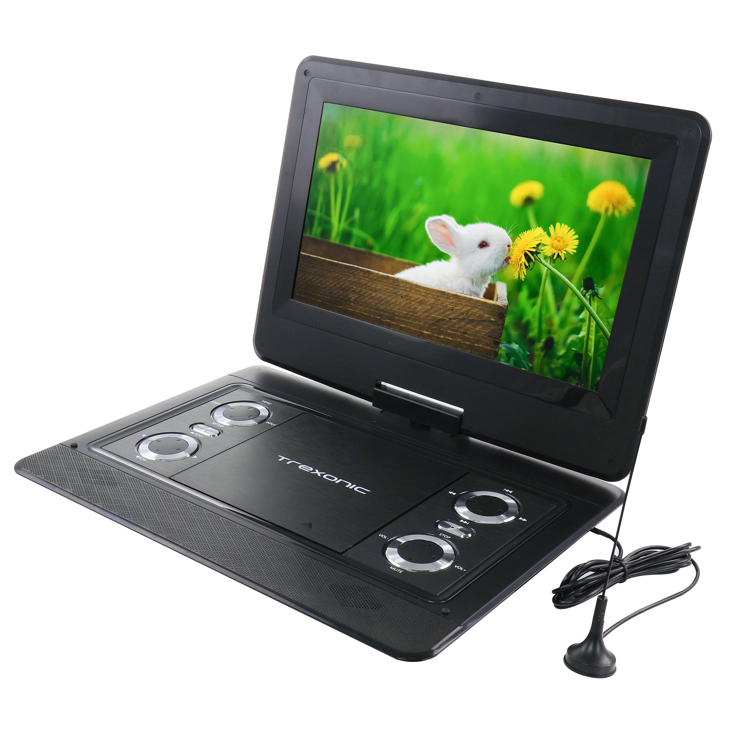 Trexonic Portable TV+DVD Player with Color TFT LED Screen and USB
