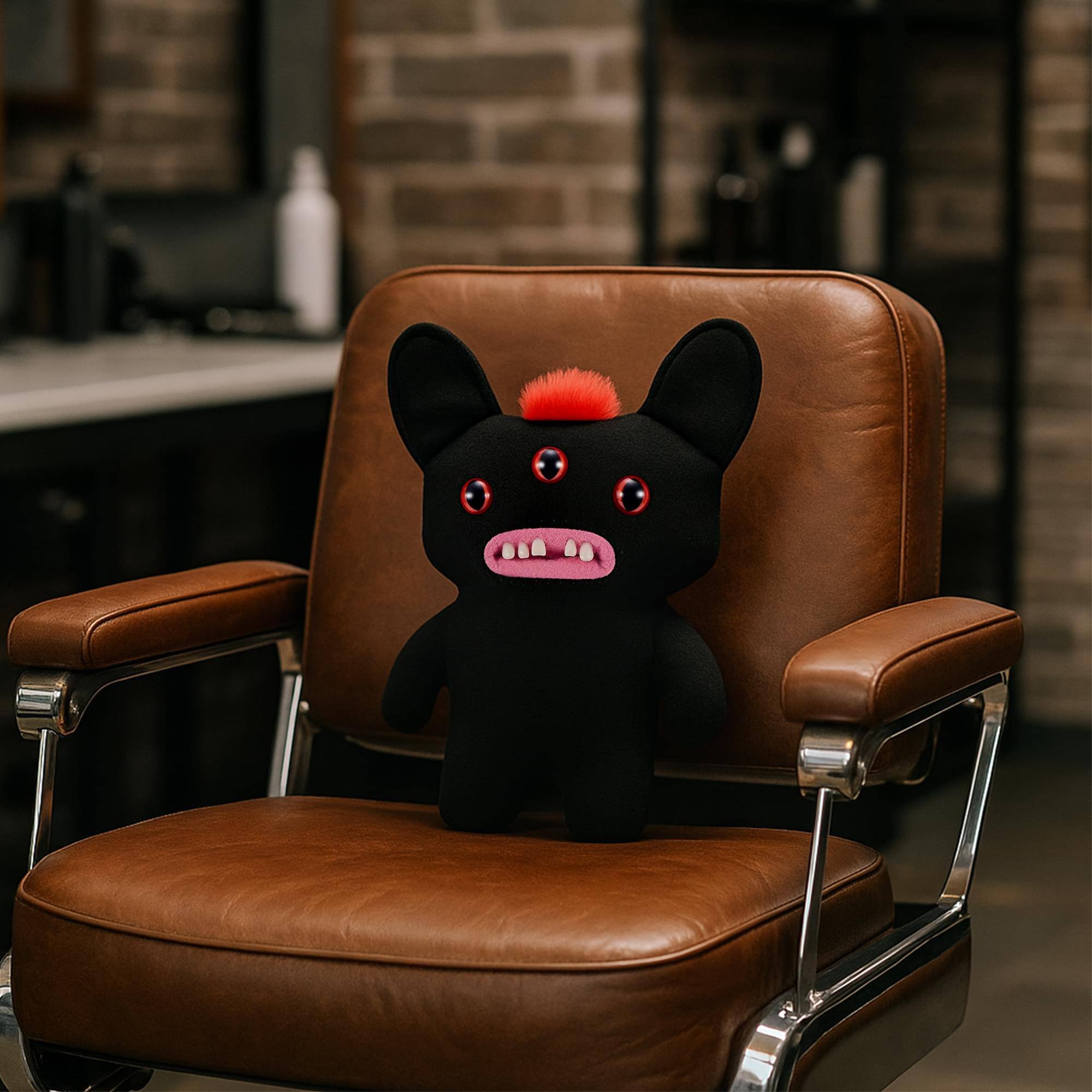 Alt View 3. ZURU - Fuggler Hairy Fuggs 9 Inch Plush | Reek-O - Multi-Colored.