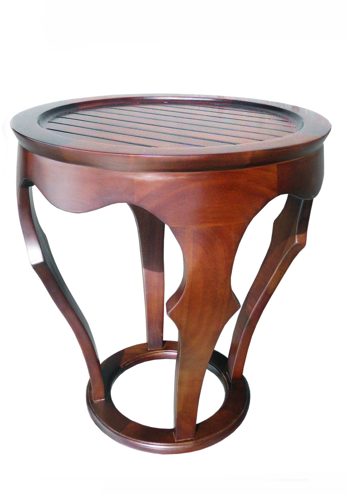 Dart - Mahogany Baronnes Curved Table - Wood