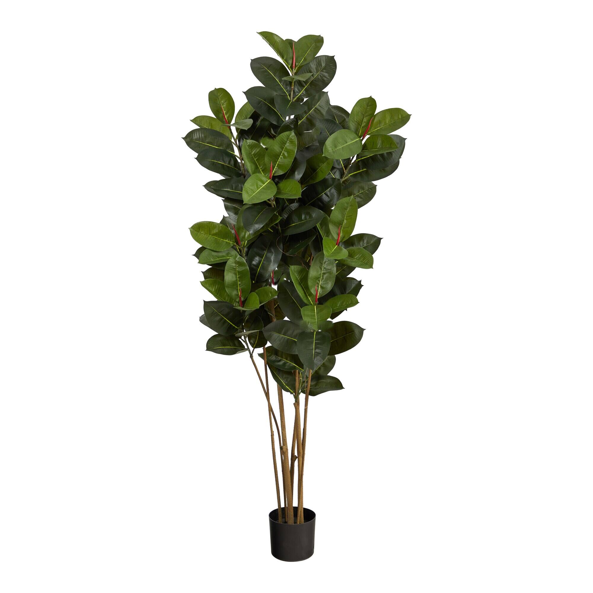 Front. BreeBe - 5.5' Oak Artificial Tree UV Resistant (Indoor/Outdoor) - Green.