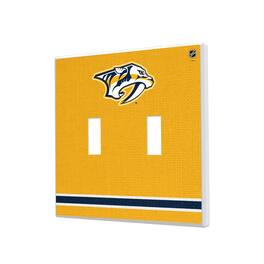 Keyscaper - Nashville Predators Double Toggle Lightswitch Plate - Multicolor