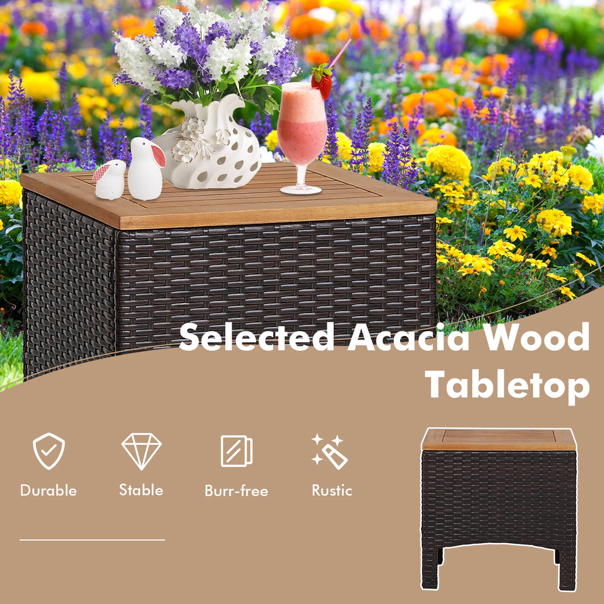 Selected Acacia Wood Tabletop

- Durable
- Stable
- Burr-free
- Rustic