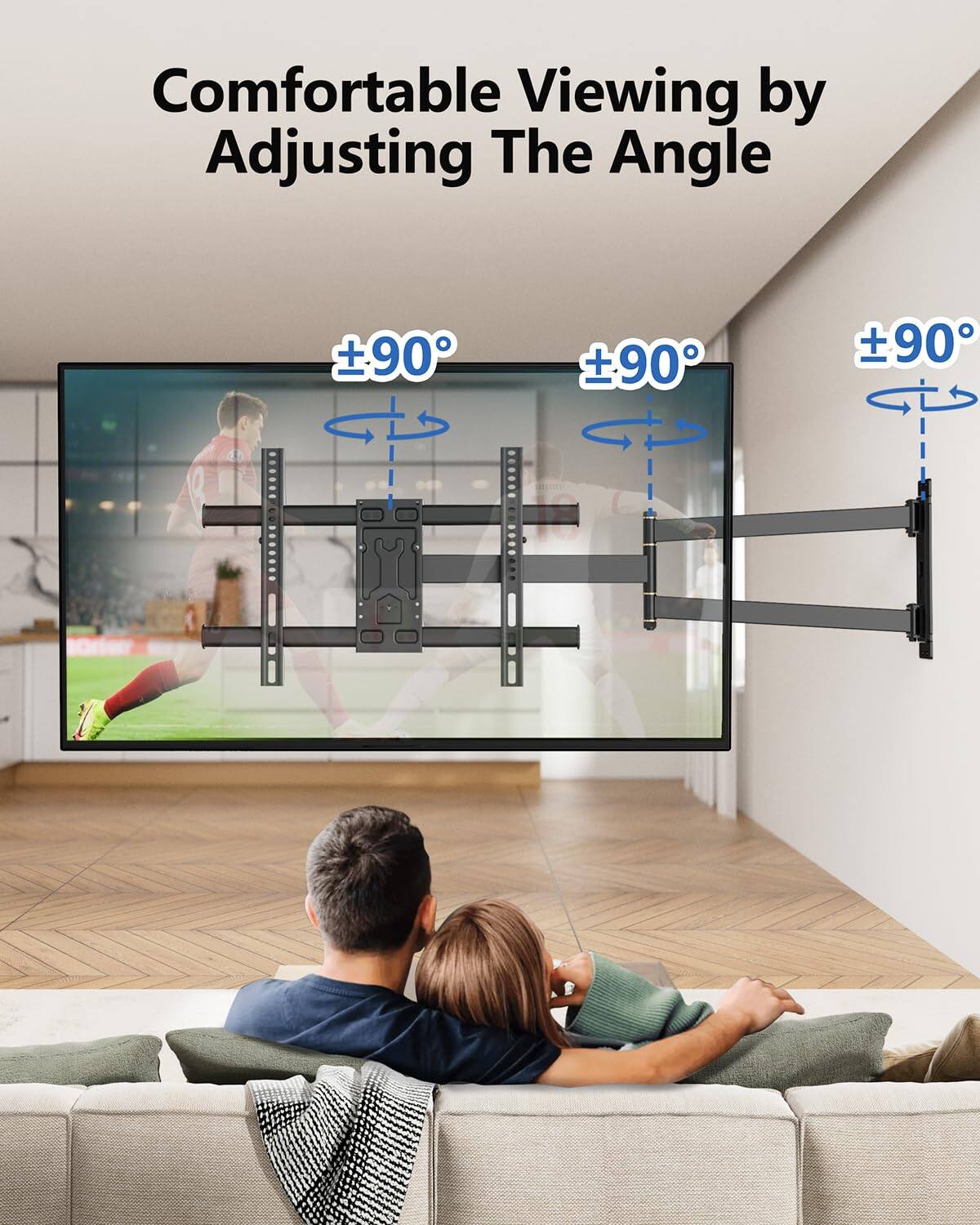 Comfortable Viewing by Adjusting The Angle  
±90°  
±90°  
±90°
