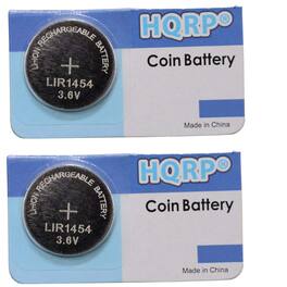 HQRP - 2-Pack LIR1454 Rechargeable Li-Ion Batteries 3.6 V 90 mAh for Bose Soundport Free, Beoplay E8