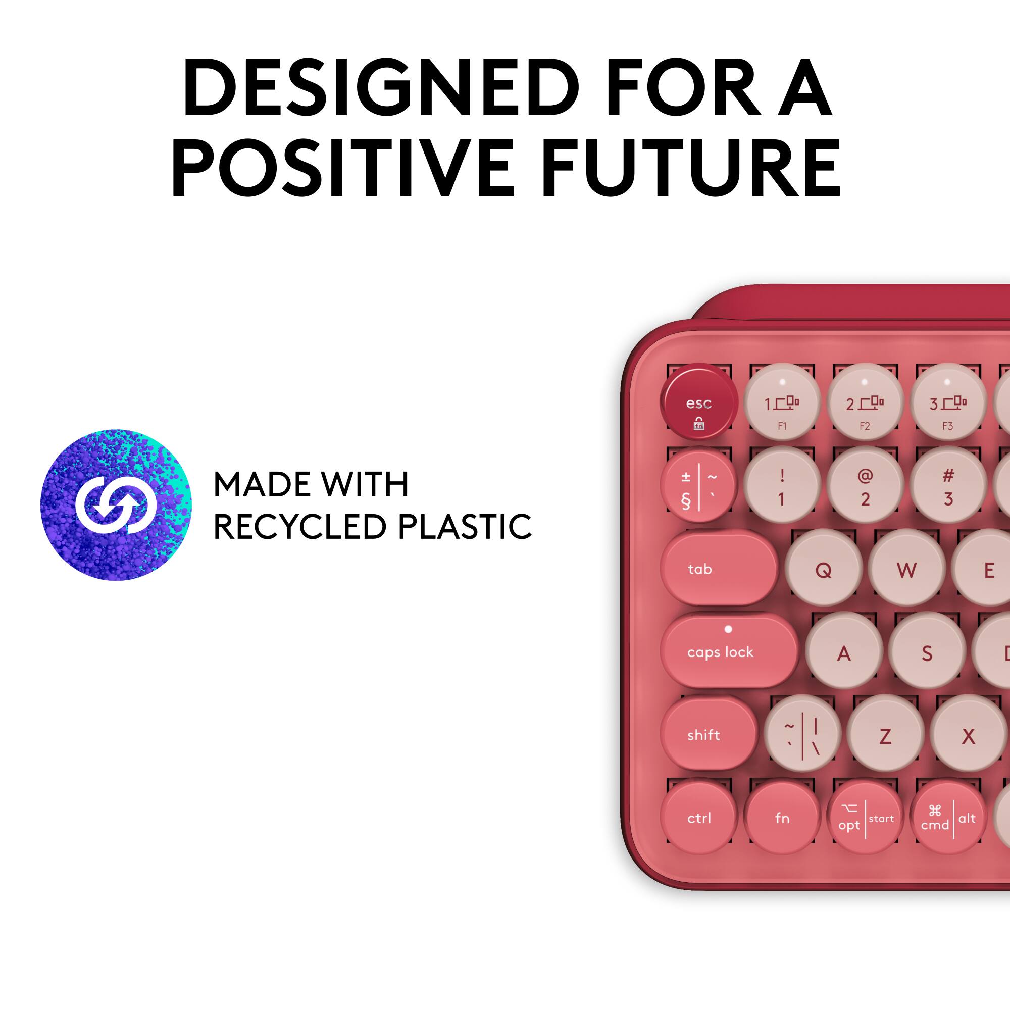 Designed for a Positive Future. Made with Recycled Plastic.