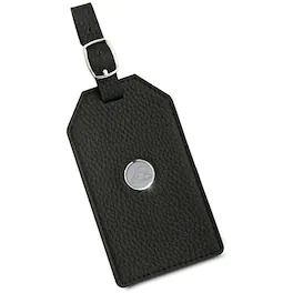 Jardine - Delaware Fightin' Blue Hens Leather Luggage Tag - Black