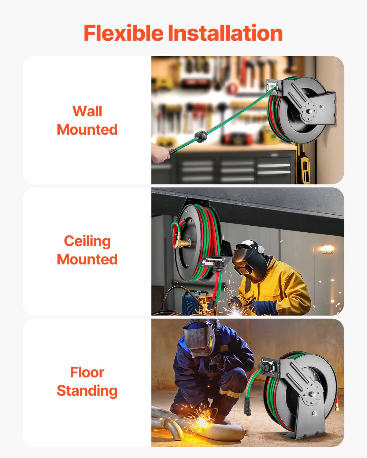Flexible Installation

- Wall Mounted
- Ceiling Mounted
- Floor Standing