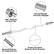 Knurled Design Prevents Slippage: The knurled design on the handle prevents slippage, ensuring a secure grip.
360 Rotation for Easy Use: The handle rotates 360 degrees, making it easy to use and adjust to various positions.
Chromed Surface for Long-term Use: The handle is made of a chromed surface, which is resistant to rust and corrosion, ensuring long-term durability.
Proper Curvature Reduces Wrist Pressure: The handle has a proper curvature that reduces wrist pressure, providing comfort and support during use.