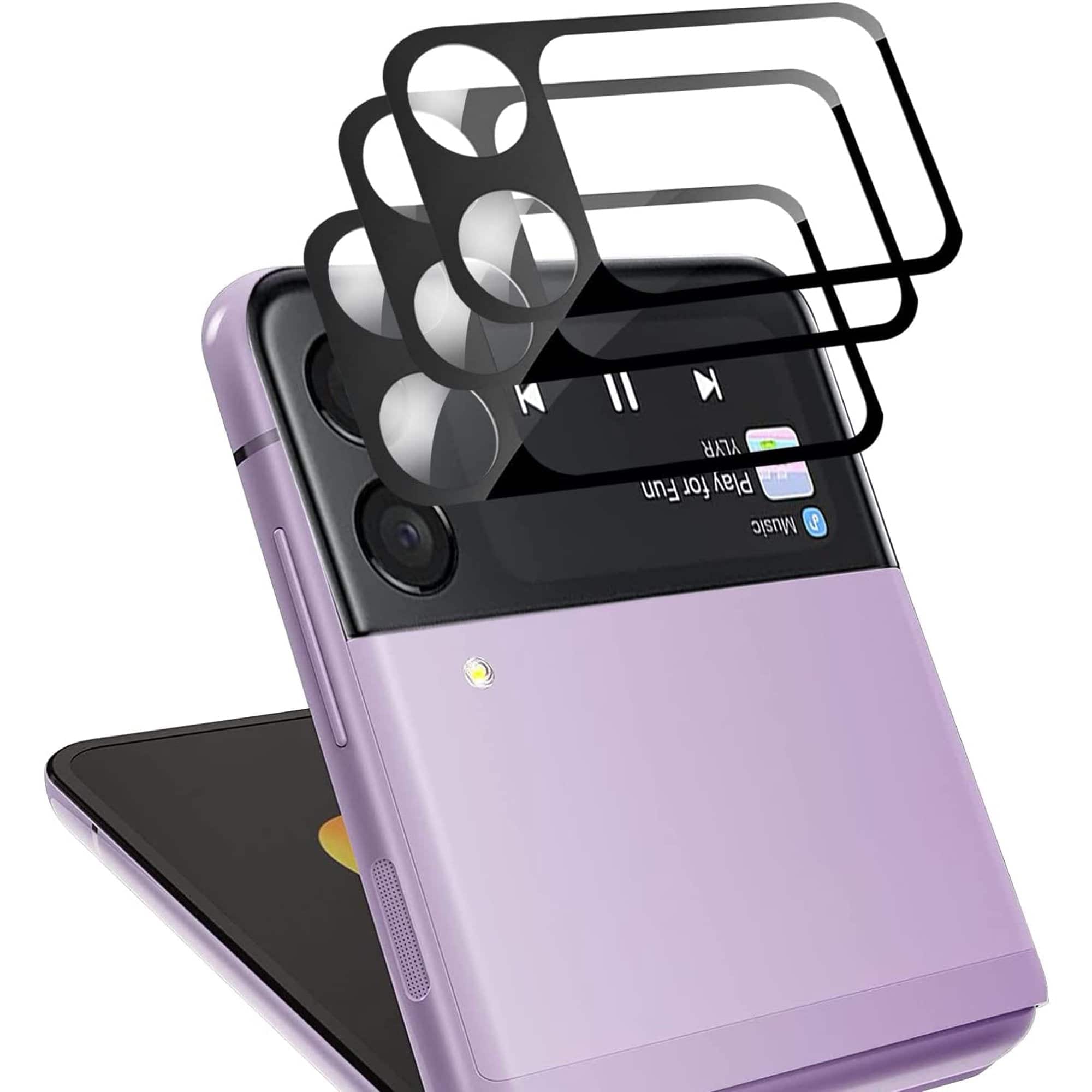 Entronix - Camera Lens Protector for Samsung Galaxy Z Flip3 - 3-Pack - Clear