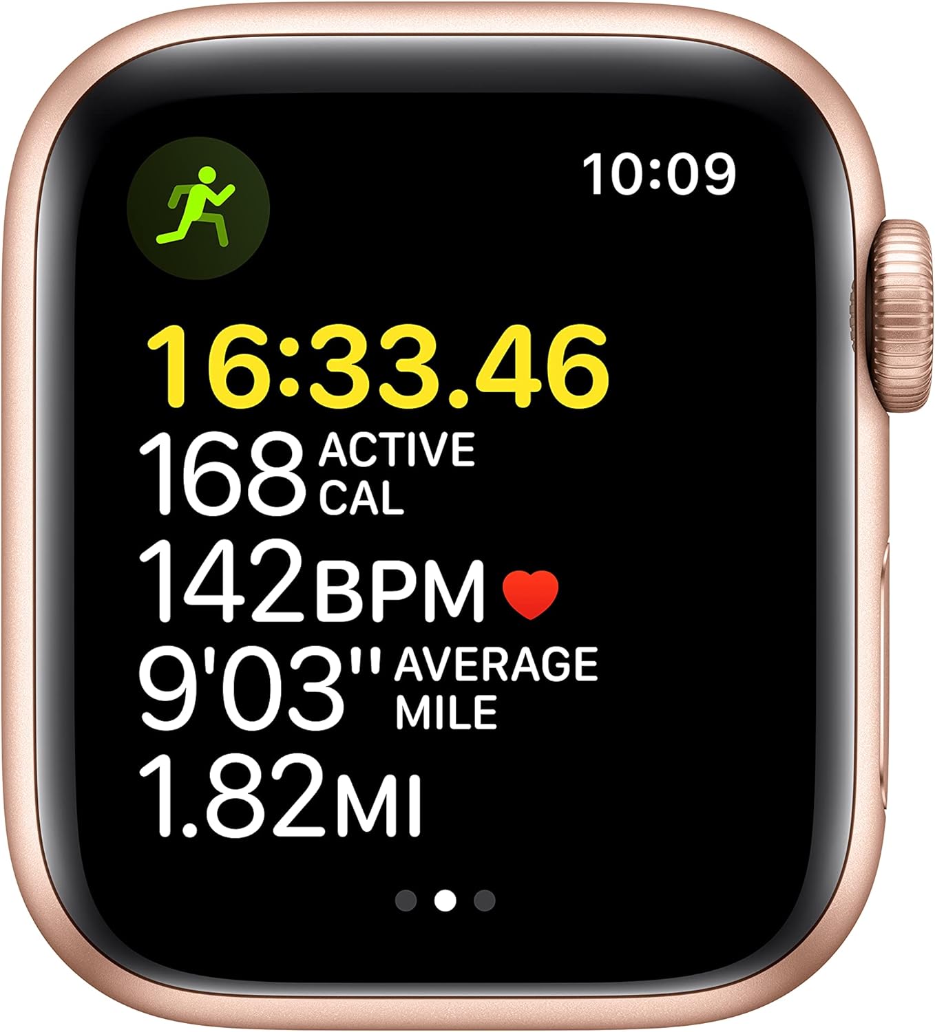 10:09  
16:33.46  
168 CAL  
142 BPM  
9'03" AVERAGE MILE  
1.82 MI